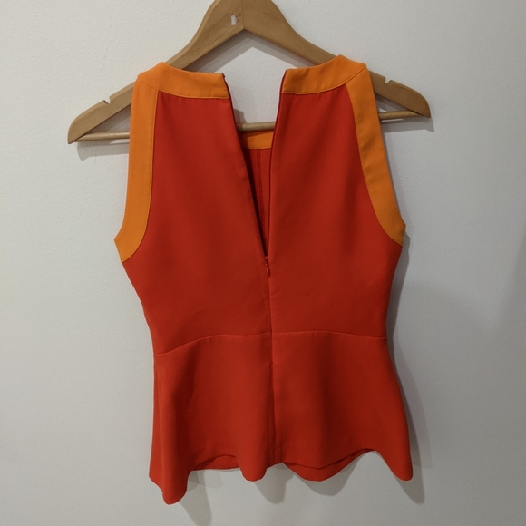 Banana Republic Peplum Orange and Pink Top - Picture 2 of 3